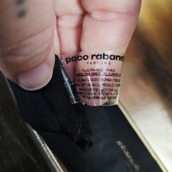 PACO RABANNE PARFUMS | metallic faux leather shoulder bag - Picture 11 of 15